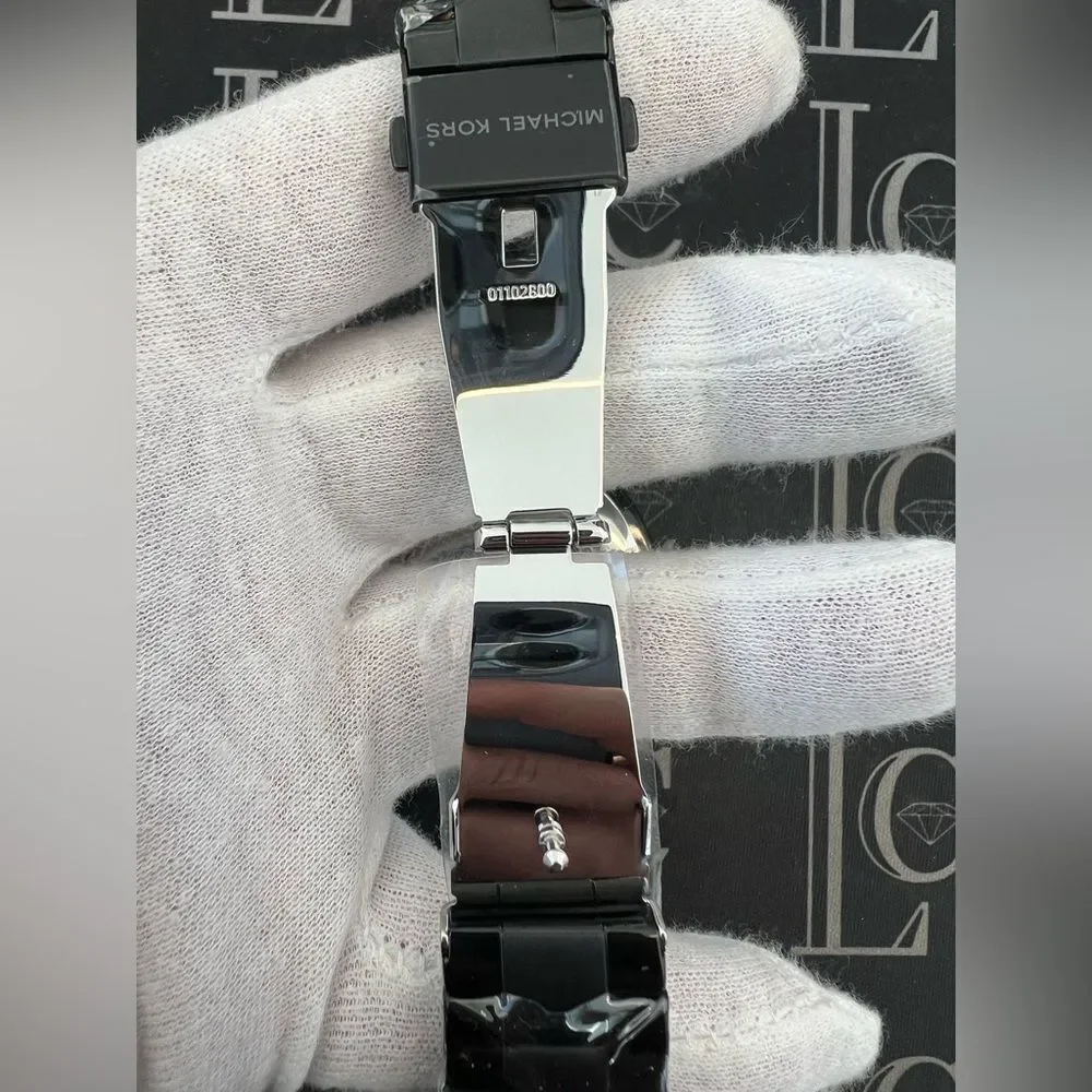 NIB Black Michael Kors Slim Runway Watch